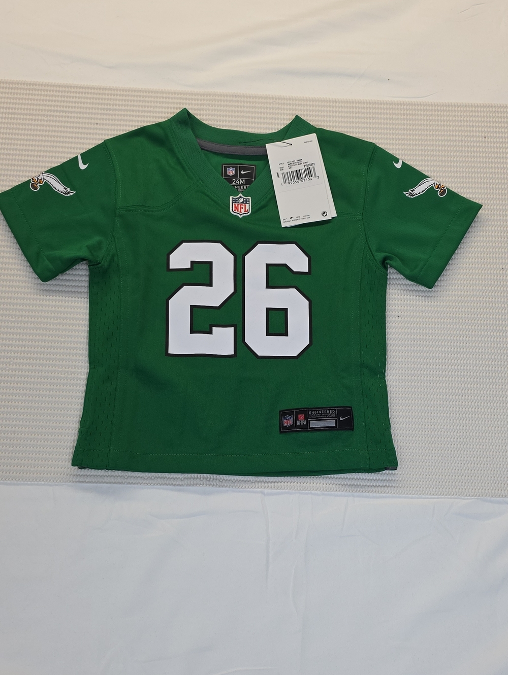 Barkley Nike Green Youth NFL #26 Jersey Top 24M